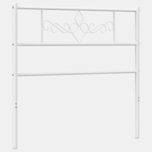 vidaXL Cabeceira de cama 100 cm metal branco