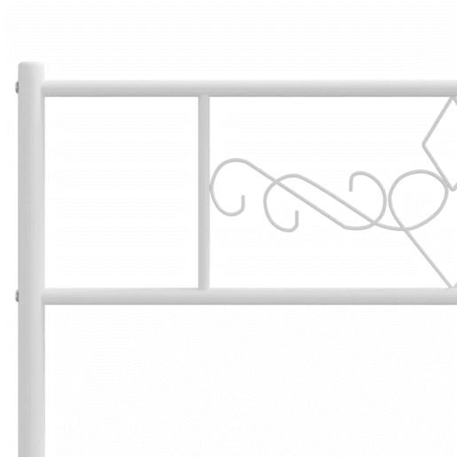 vidaXL Cabeceira de cama 193 cm metal branco vidaXL Cabeceira de cama 193 cm metal branco
