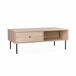 Mesa de centro con decoración de madera acanalada Mesa de centro con decoración de madera acanalada Madera