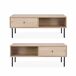 Mesa de centro con decoración de madera acanalada Mesa de centro con decoración de madera acanalada Madera