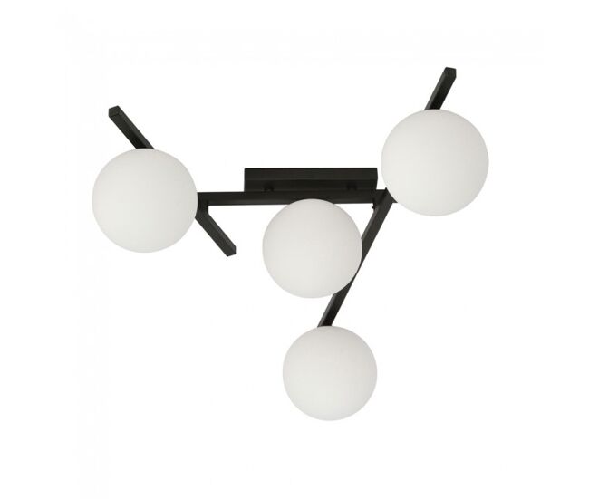 Plafón de techo tramas opal 4 luces marca wonderlamp