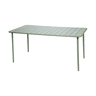 Mesa de jardim metálica de 6-8 lugares, Amelia 160cm, Verde, 160x90x72.5 cm