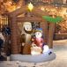 Hinchables de Navidad Tela de Poliéster Outsunny Hinchables de Navidad Tela de Poliéster Outsunny Multicolor