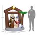 Hinchables de Navidad Tela de Poliéster Outsunny Hinchables de Navidad Tela de Poliéster Outsunny Multicolor