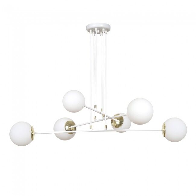 Lámpara colgante Signo (6 luces) Cristal - Metal  Moderno