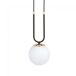 Lámpara de techo Megan Acero Cristal Moderno Lámpara de techo Megan Acero Cristal Moderno Blanco/ Negro
