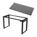 Escritorio Kirkkonummi regulable en altura aglomerado 160x75 Escritorio Kirkkonummi regulable en altura aglomerado 160x75 Negro