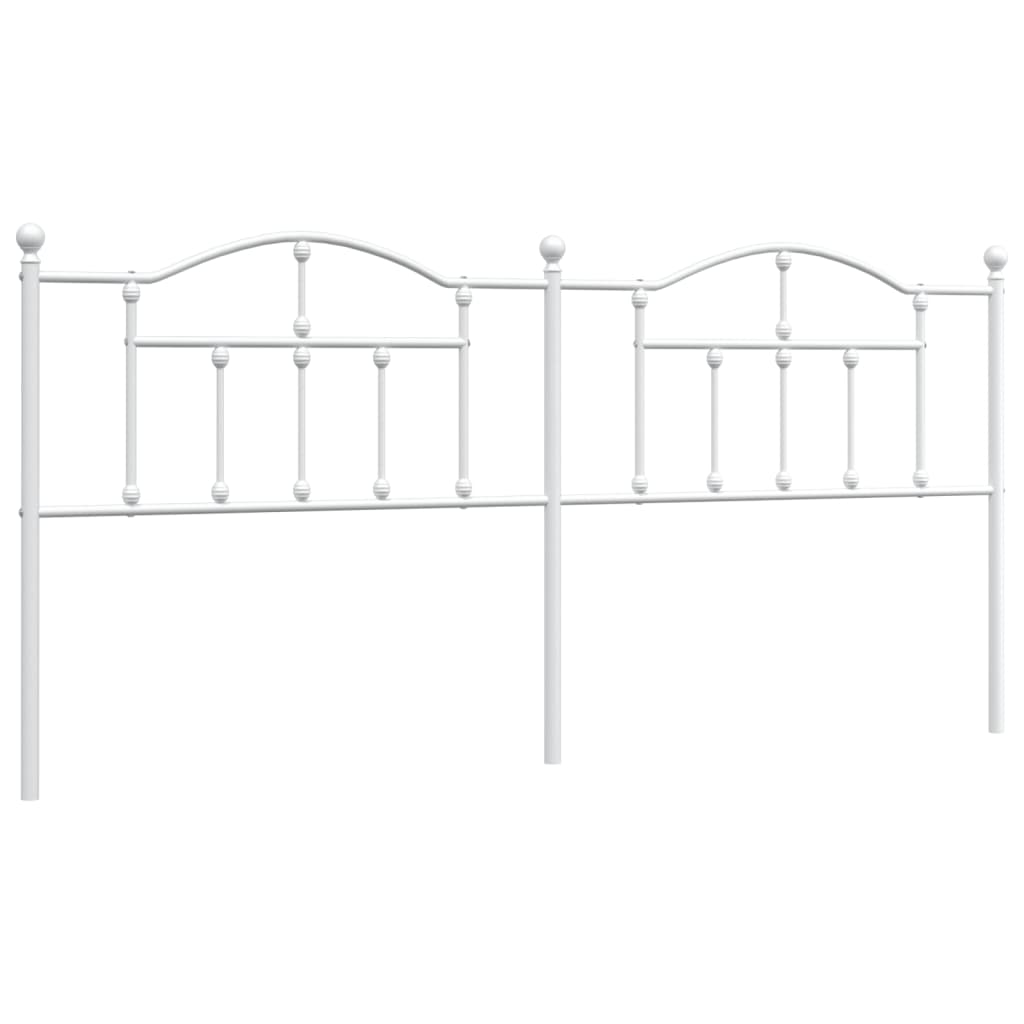 Vidaxl cabecero de metal blanco 193 cm