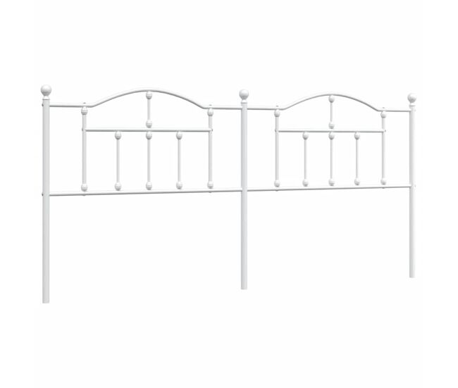 Vidaxl cabecero de metal blanco 193 cm