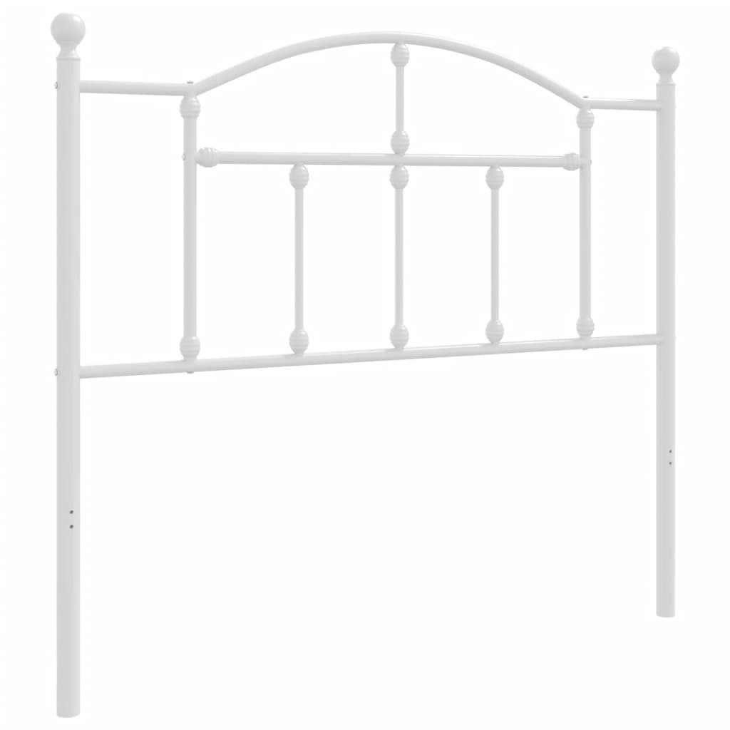 Vidaxl cabecero de metal blanco 100 cm