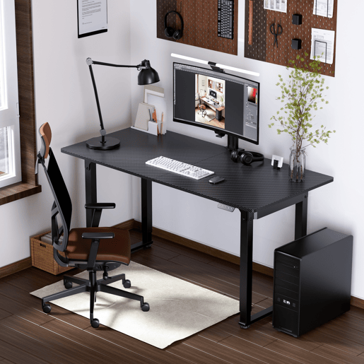 Secretária ajustável em altura Kirkkonummi aglomerado 180x80cm - Preto pro.tec