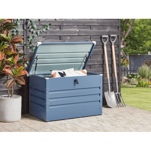 Caixa de arrumação CEBROSA Metal 100 cm 62 cm Azul