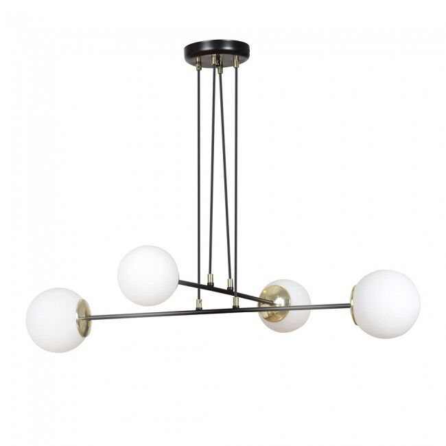 Lámpara colgante signo negro 4 luces marca wonderlamp