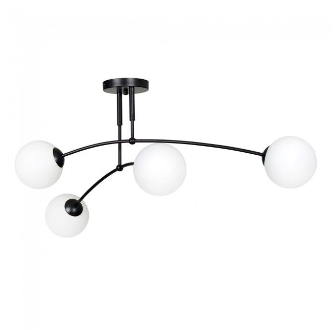 Plafón de techo mobis negro 4 luces marca wonderlamp