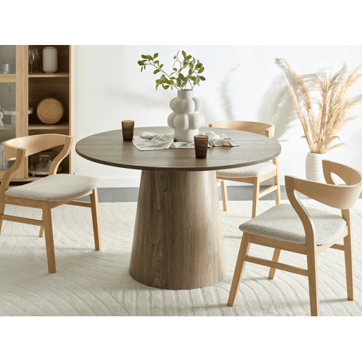 Mesa de jantar OYEN Castanho escuro 120 cm 120 cm