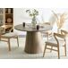 Beliani Mesa de comedor OYEN Beliani Mesa de comedor OYEN Madera Oscura