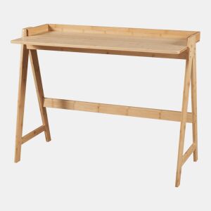 Secretária Härryda com anti-queda bambu 107x47x81cm - Natural en.casa