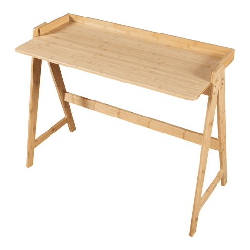 Secretária Härryda com anti-queda bambu 107x47x81cm - Natural en.casa