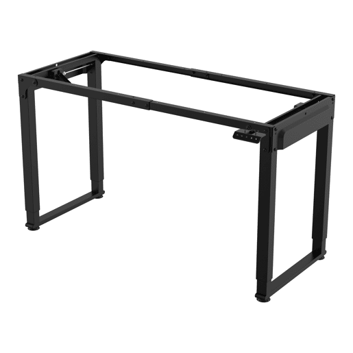 Estrutura de secretária Kirkkonummi ajustável em altura em aço 135x55cm - Preto pro.tec