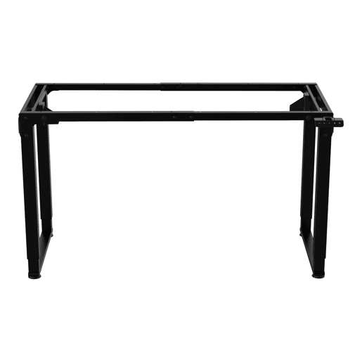 Estrutura de secretária Kirkkonummi ajustável em altura em aço 135x55cm - Preto pro.tec