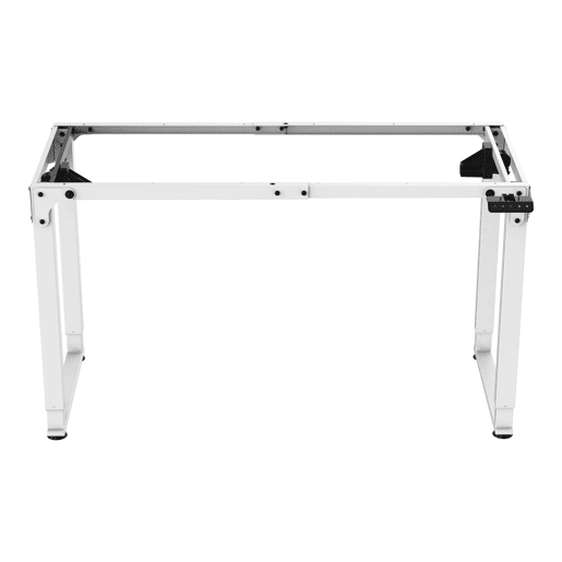 Estrutura de secretária Kirkkonummi ajustável em altura em aço 135x55cm - Branco pro.tec