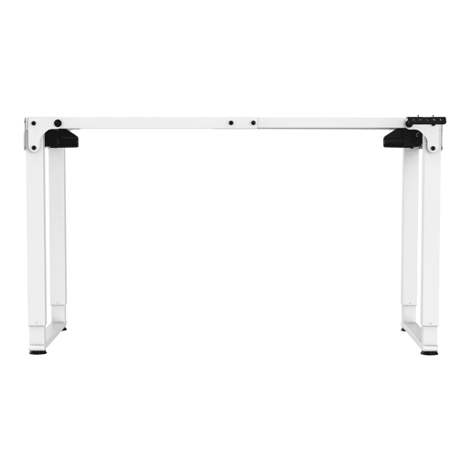 Estrutura de secretária Kirkkonummi ajustável em altura em aço 135x55cm - Branco pro.tec