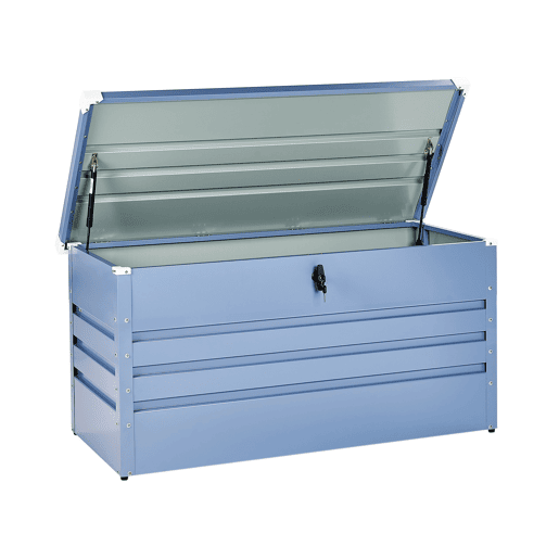Caixa de arrumação CEBROSA Metal 132 cm 62 cm Azul