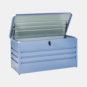 Caixa de arrumação CEBROSA Metal 132 cm 62 cm Azul