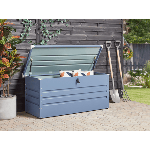 Caixa de arrumação CEBROSA Metal 132 cm 62 cm Azul