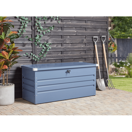 Caixa de arrumação CEBROSA Metal 132 cm 62 cm Azul