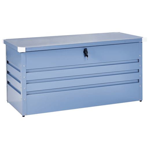 Caixa de arrumação CEBROSA Metal 132 cm 62 cm Azul