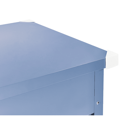 Caixa de arrumação CEBROSA Metal 132 cm 62 cm Azul