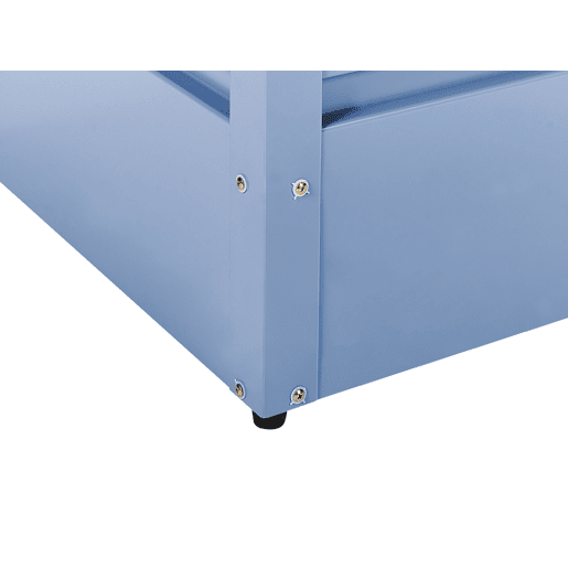 Caixa de arrumação CEBROSA Metal 132 cm 62 cm Azul
