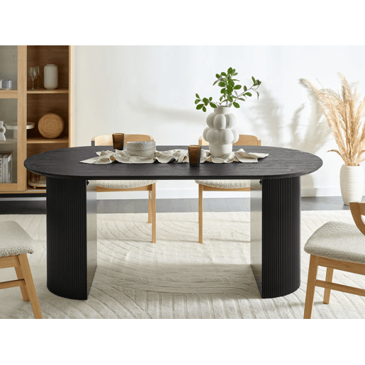 Mesa de jantar SAVORY Preto 180 cm 90 cm