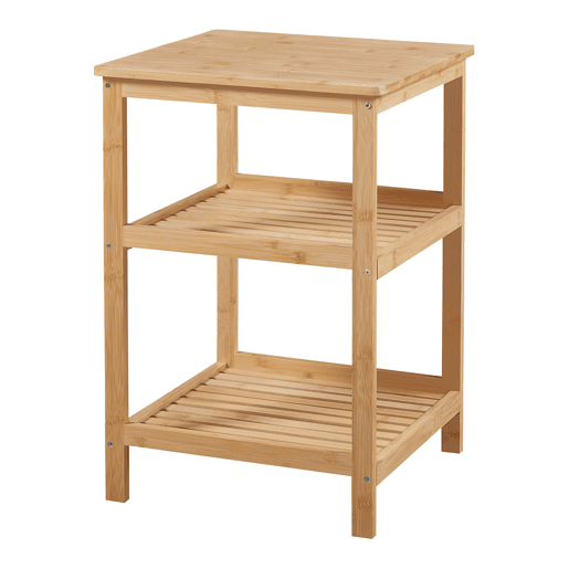 Estante de bambu Ikerasak com 3 prateleiras 60 x 40 x 40 cm natural en.casa Estante de bambu Ikerasak com 3 prateleiras 60 x 40 x 40 cm natural en.casa