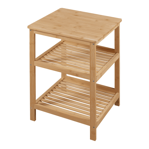 Estante de bambu Ikerasak com 3 prateleiras 60 x 40 x 40 cm natural en.casa Estante de bambu Ikerasak com 3 prateleiras 60 x 40 x 40 cm natural en.casa