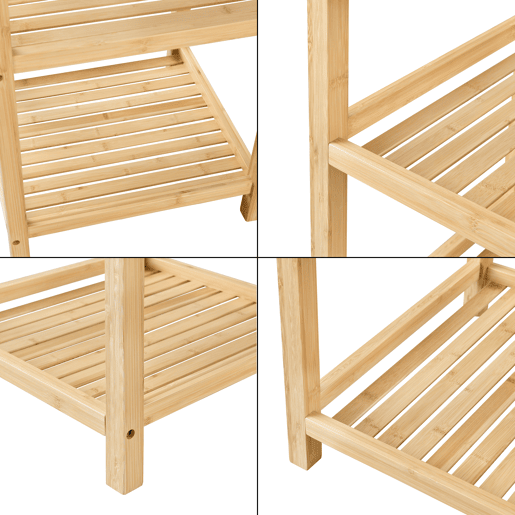 Estante de bambu Ikerasak com 3 prateleiras 60 x 40 x 40 cm natural en.casa Estante de bambu Ikerasak com 3 prateleiras 60 x 40 x 40 cm natural en.casa