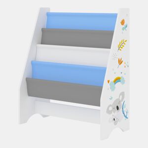 Estante para crianças Fisterra de 4 níveis motivo koala aglomeradotela 74 x 62 x 29 cm multicolor en.casa
