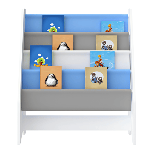 Estante para crianças Fisterra de 4 níveis motivo koala aglomeradotela 74 x 62 x 29 cm multicolor en.casa