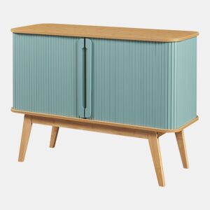 Aparador Tysvær em bambu com portas 110x40x80cm - NaturalAzul en.casa