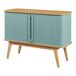 Aparador Tysvær bambú con puertas Aparador Tysvær bambú con puertas Azul