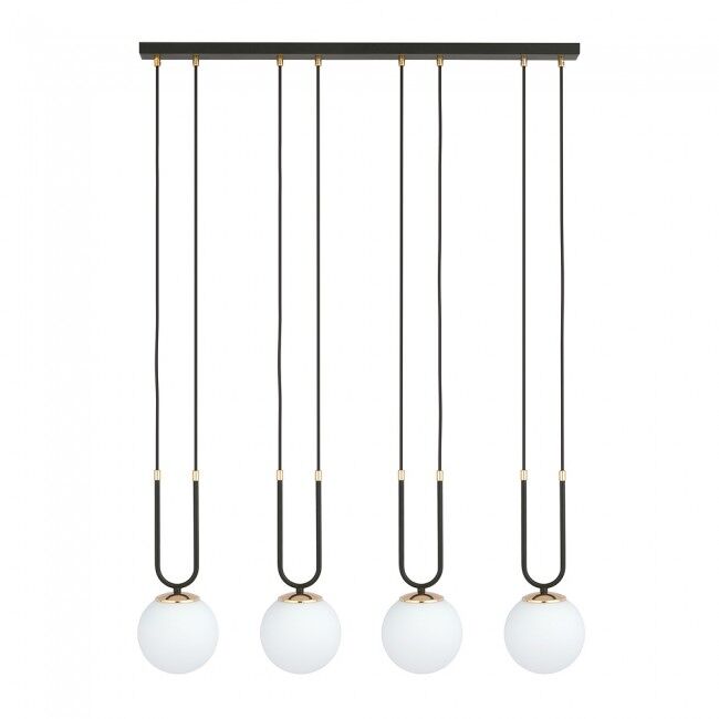 Lámpara de techo megan opal (4 luces)