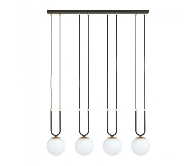 Lámpara de techo megan opal (4 luces)