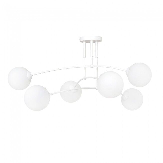 Plafón de techo Mobis (6 luces) Cristal - Metal  Moderno