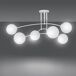 Plafón de techo Mobis (6 luces) Cristal - Metal Moderno Plafón de techo Mobis (6 luces) Cristal - Metal Moderno Blanco