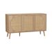 Aparador escandinavo con efecto madera de 3 puertas, 120cm 120 Aparador escandinavo con efecto madera de 3 puertas, 120cm 120 Madera