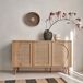 Aparador escandinavo con efecto madera de 3 puertas, 120cm 120 Aparador escandinavo con efecto madera de 3 puertas, 120cm 120 Madera