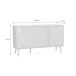 Aparador escandinavo con efecto madera de 3 puertas, 120cm 120 Aparador escandinavo con efecto madera de 3 puertas, 120cm 120 Madera