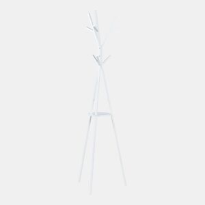 Bengaleiro de pé metálico Edet 179x48x48 cm - Branco en.casa