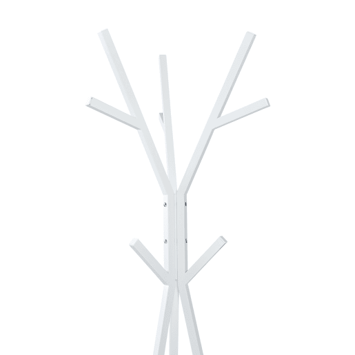 Bengaleiro de pé metálico Edet 179x48x48 cm - Branco en.casa